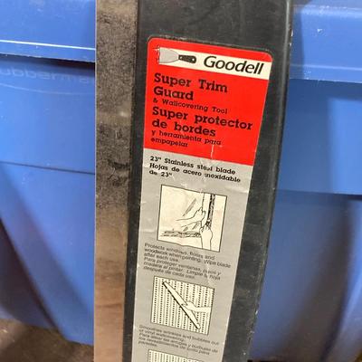 LOT 60: Hercules 16" Tool Bag, Goodell Super Trim Guard, Nicholson General Purpose Saw with Collection of Tools / Supplies (New in...