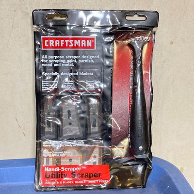 LOT 61: Large Collection of New in Package Tools / Supplies - Craftsman, Bushnell, Nicholas, Atlantic, Stanley and More