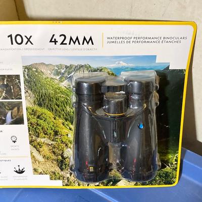 LOT 62: CAT XL 9 in 1 Multi Tool Set, Bushnell Rechargeable Flashlight, National Geographic Binoculars and Three Swivel Lens Headlamps...