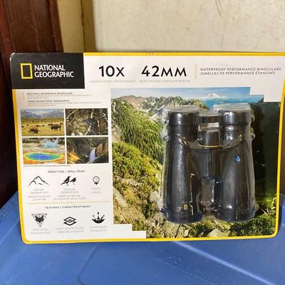 LOT 62: CAT XL 9 in 1 Multi Tool Set, Bushnell Rechargeable Flashlight, National Geographic Binoculars and Three Swivel Lens Headlamps...