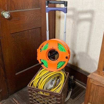 LOT 64: Magna Utility Hand Cart with Three Power Extension Cords