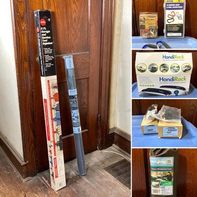 LOT 65: Automobile / Garage Collection - HandiRack Roofrack, Frost Guard Windshield Cover, Kool-Vue Honda Accord Parts, Selfix Garage and...