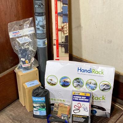 LOT 65: Automobile / Garage Collection - HandiRack Roofrack, Frost Guard Windshield Cover, Kool-Vue Honda Accord Parts, Selfix Garage and...