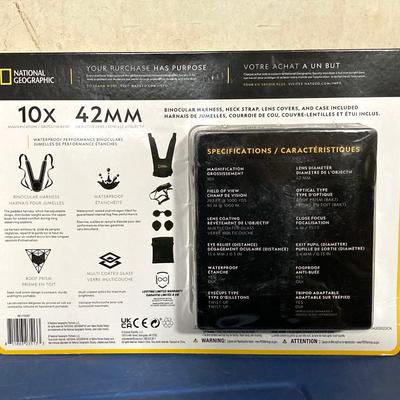LOT 66: Bushnell Rechargeable Flashlight, CAT XL 9 in 1 Multi-Tool Set, National Geographic Binoculars and Three Magnesium Fire Starters...