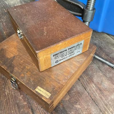 LOT 68: Large Collection of Vintage Hand Tools - Precision / Starrett Parallels, Bed Rock Planers, Pipe Threader and More