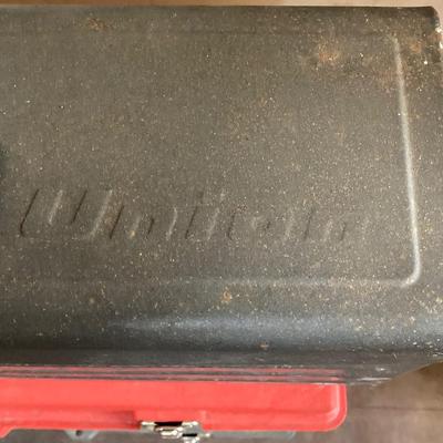 LOT 69: Three Toolboxes with Contents - One Union Metal and Two Plastic (Akro-Mils and Stack-On)