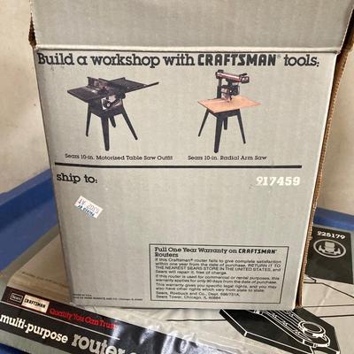 LOT 70: Craftsman 1 Horsepower Router, Craftsman Router Guide, Makita Jig Saw Model # M432 and More
