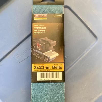 LOT 72: Sears / Craftsman Belt Sander Model # 315.117151, Black & Decker Jig Saw and Red Plastic Toolbox with Contents