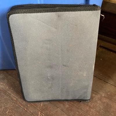 LOT 73: Craftsman 75th Anniversary Tool Set, Craftsman Toolbox, Nicholas Cowhide Tool Pouch and Knee Pads