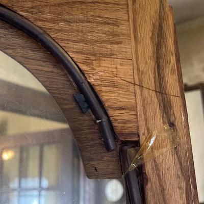 LOT 75: Wooden Grandmother Clock (Made in Germany) Handcrafted By Alfred V. Brimfield