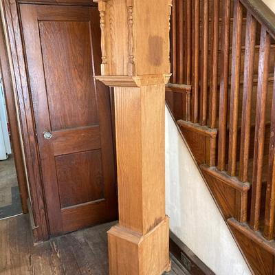 LOT 75: Wooden Grandmother Clock (Made in Germany) Handcrafted By Alfred V. Brimfield