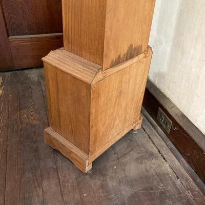 LOT 75: Wooden Grandmother Clock (Made in Germany) Handcrafted By Alfred V. Brimfield