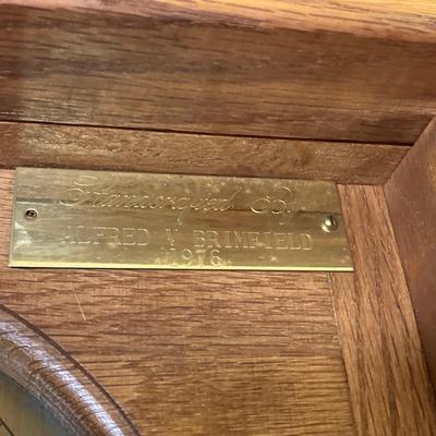 LOT 75: Wooden Grandmother Clock (Made in Germany) Handcrafted By Alfred V. Brimfield