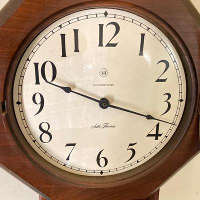 LOT 78: Vintage Seth Thomas by Talley Industries Electronic Strike Wall Clock #030183