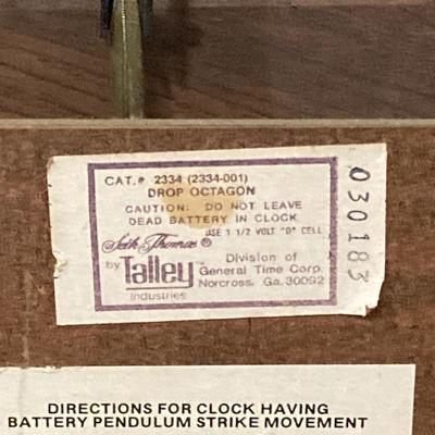 LOT 78: Vintage Seth Thomas by Talley Industries Electronic Strike Wall Clock #030183