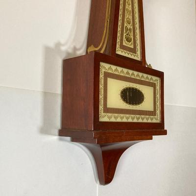 LOT 79: Vintage Seth Thomas Banjo Style Wall Clock #5611 with Key