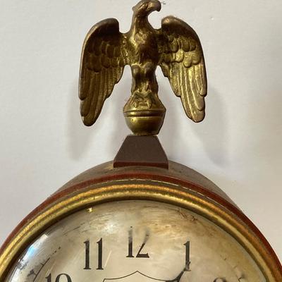 LOT 79: Vintage Seth Thomas Banjo Style Wall Clock #5611 with Key