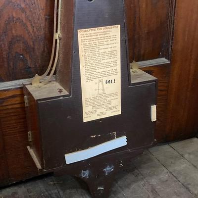 LOT 79: Vintage Seth Thomas Banjo Style Wall Clock #5611 with Key