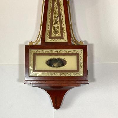 LOT 79: Vintage Seth Thomas Banjo Style Wall Clock #5611 with Key