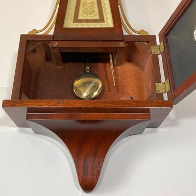 LOT 79: Vintage Seth Thomas Banjo Style Wall Clock #5611 with Key