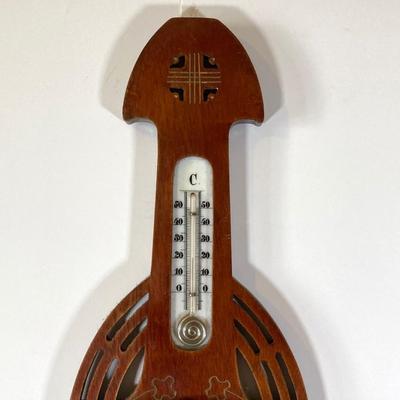 LOT 80: Pair of Vintage Wooden Barometers / Thermometers - Mason and Sullivan Made in England and G.A. Strom Stockholm