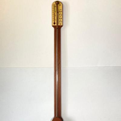 LOT 80: Pair of Vintage Wooden Barometers / Thermometers - Mason and Sullivan Made in England and G.A. Strom Stockholm