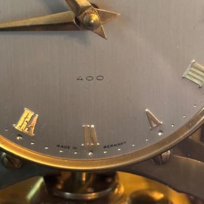 LOT 83: Vintage Schatz 54-1000 Day Anniversary Clock & Schatz MCM Brass 400 Day Anniversary Clock