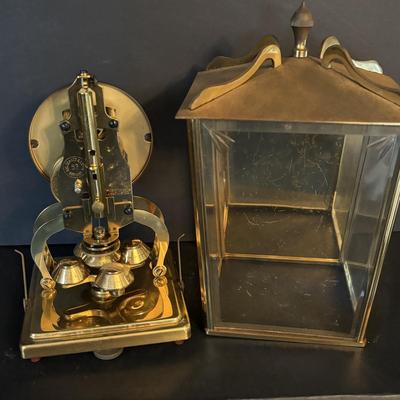 LOT 83: Vintage Schatz 54-1000 Day Anniversary Clock & Schatz MCM Brass 400 Day Anniversary Clock