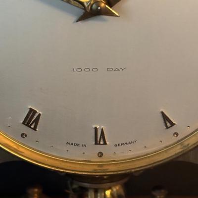 LOT 83: Vintage Schatz 54-1000 Day Anniversary Clock & Schatz MCM Brass 400 Day Anniversary Clock