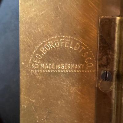 LOT 92: Vintage Anniversary Clocks: Borgfeldt Anniversary Clock w/Marble Base & an Unmarked