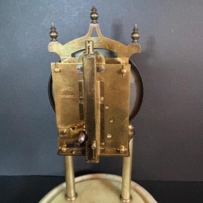 LOT 92: Vintage Anniversary Clocks: Borgfeldt Anniversary Clock w/Marble Base & an Unmarked