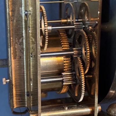 LOT 92: Vintage Anniversary Clocks: Borgfeldt Anniversary Clock w/Marble Base & an Unmarked