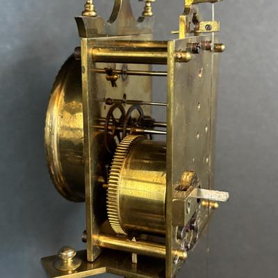 LOT 92: Vintage Anniversary Clocks: Borgfeldt Anniversary Clock w/Marble Base & an Unmarked