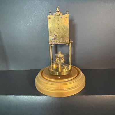 LOT 92: Vintage Anniversary Clocks: Borgfeldt Anniversary Clock w/Marble Base & an Unmarked