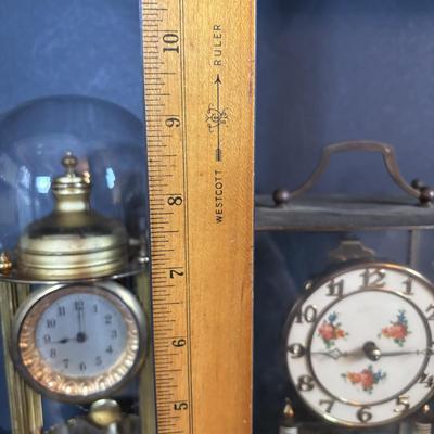 LOT 94: Collection of 3 Made in Germany Anniversary Clocks & Carriage Clock