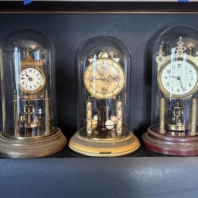 LOT 97: Vintage Made in Germany Anniversary Clocks (3): Schatz, K.C Co., Gustav Becker
