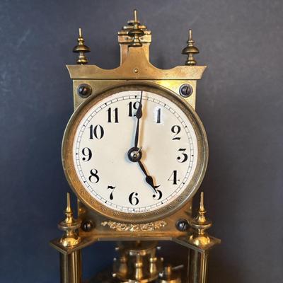 LOT 98: Collection of 3 Vintage Anniversary Clocks: Elgin/S. Haller, W. Germany, Gustav Becker