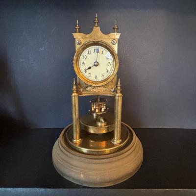 LOT 98: Collection of 3 Vintage Anniversary Clocks: Elgin/S. Haller, W. Germany, Gustav Becker