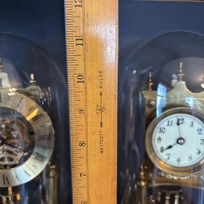 LOT 98: Collection of 3 Vintage Anniversary Clocks: Elgin/S. Haller, W. Germany, Gustav Becker