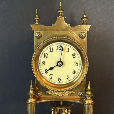LOT 98: Collection of 3 Vintage Anniversary Clocks: Elgin/S. Haller, W. Germany, Gustav Becker