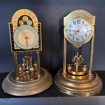 LOT 99: Vintage Anniversary Clocks: John Wanamaker 400-Day & Junghans 400-Day