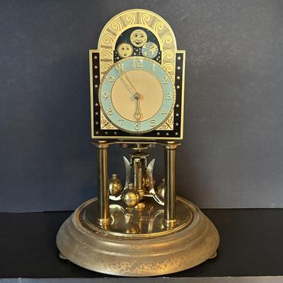 LOT 99: Vintage Anniversary Clocks: John Wanamaker 400-Day & Junghans 400-Day
