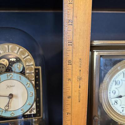 LOT 100: Vintage John Wanamaker Anniversary Clock & Unmarked Mantel/Anniversary Clock - Made in Germany