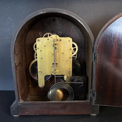 LOT 101: Seth Thomas Beehive Mantel Clock, Barigo Wood Wall Barometer, Germany & Atco Wood Wall Barometer, Germany