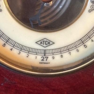 LOT 101: Seth Thomas Beehive Mantel Clock, Barigo Wood Wall Barometer, Germany & Atco Wood Wall Barometer, Germany