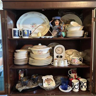 LOT 102: China Cabinet Cleanout