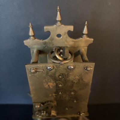 LOT 103: Vintage Germany Jahresuhrenfabrik Floral 400 Day Anniversary Clock and Vintage Schatz, Germany Anniversary Clocks