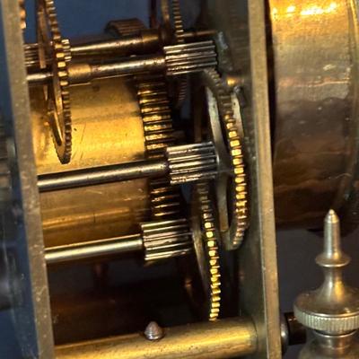 LOT 103: Vintage Germany Jahresuhrenfabrik Floral 400 Day Anniversary Clock and Vintage Schatz, Germany Anniversary Clocks