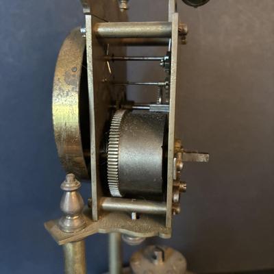 LOT 103: Vintage Germany Jahresuhrenfabrik Floral 400 Day Anniversary Clock and Vintage Schatz, Germany Anniversary Clocks