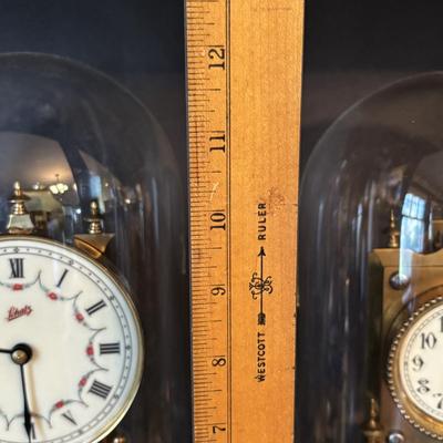 LOT 103: Vintage Germany Jahresuhrenfabrik Floral 400 Day Anniversary Clock and Vintage Schatz, Germany Anniversary Clocks